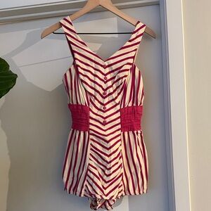 Vintage Rose Marie Reid pink and White Swimsuit